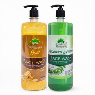 Crystal Care Natural  for Oily Skin & Pimples | Herbal Cleanser with Neem & Aloe Vera | Gentle Daily Acne Control Vitamin C Enriched | Paraben-Free, Sulfate-Free | Suitable for All Skin Types  Face Wash