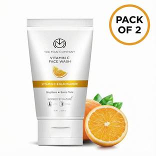THE MAN COMPANY Vitamin C (1+1 Pack) For Clean & Bright Skin For Men Face Wash
