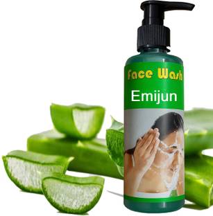 Emijun Best Aloe Vera  for Men & Women, Fights Acne & Pimple, Brighten Skin, All Skin Types Face Wash