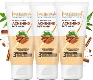 Aaryanveda Acne End  with 3 Benefits for All Skin (Pack of 3) Face Wash
