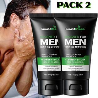smartdrops Foaming Facewash Deep Cleanse For Glowing Skin | Tan removal and Brightening For Men Face Wash