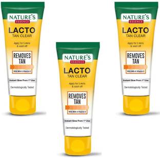 Nature's Essence LACTO TAN CLEAR TAN REMOVER 50G PACK OF 3 Face Wash