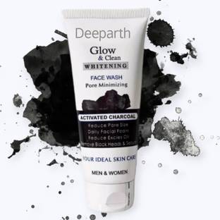 Deeparth Glow & Clean Anti Pimple Activated Charcoal Velvet Glow (1pic) Face Wash