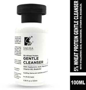 SNEIRA Gentle Cleanser with 5% Wheat Protein, Hyaluronic Acid, Niacinamide & Vitamin B5 Face Wash