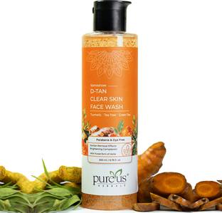 Pureus Herbals Somashree D-Tan  for Oily & Sun-Exposed Skin – Deep Cleansing & Glow Formula Face Wash