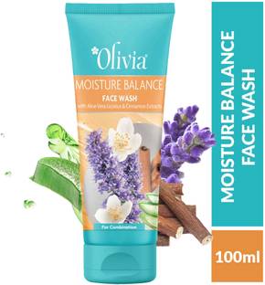 Olivia Moisture Balance  with Aloe Vera Licorice and Cinnamon Extracts Face Wash