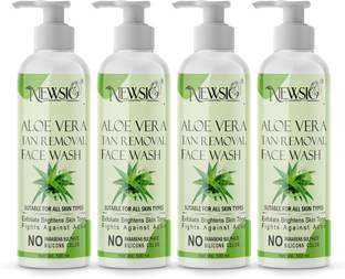 Newsio Aloe Vera  & Vitamin E For All Skin Type Deep Cleanser, Soothes Soothing Facial Cleanser Face Wash