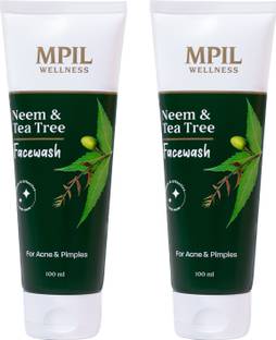 MPIL WELLNESS Neem & Tea Tree | Acne prone skin | Refreshing Face Wash
