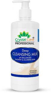 Crystal Care Cleansing Milk, Enriched With Milk Extracts, Removes Impurities | Paraben-Free, Sulfate-Free | Suitable for All Skin Types Face Wash