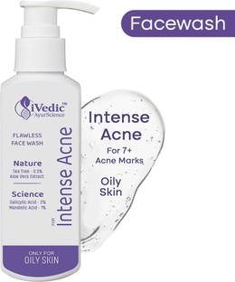 iVedic AyurScience Acne End Cleanser - Only For Oily Skin With Intense Acne Face Wash