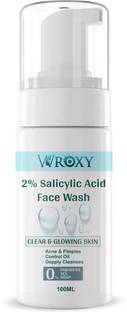 Wroxy 2% Salicylic Acid Foaming  Clean & Clear Continuous Control Acne Cleanser Face Wash