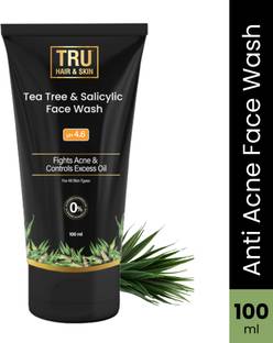 TRU HAIR & SKIN Tea Tree  for Acne & Pimples | Oil Control, Anti-Acne, Deep Cleansing Face Wash
