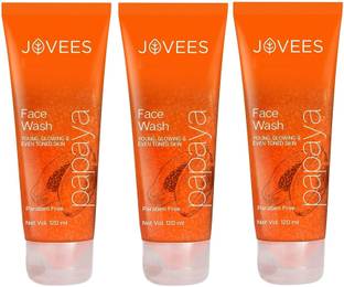 JOVEES Papaya , 360 ml(PACK OF 3) Face Wash