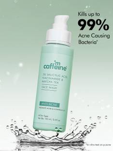mCaffeine 2% Salicylic Acid Niacinamide & Matcha Tea  for Acne & Oil Face Wash