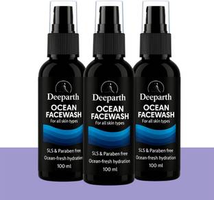 Deeparth Ocean for Men (Pack-3, 100ml Each) – Hydrating , Acne & Pimple Control Face Wash