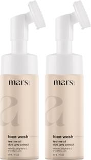 mars by GHC Foaming  With Built-in Brush, Tea Tree, Aloe Vera, Vitamin C-No Paraben Face Wash