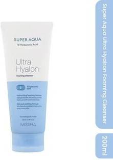 Missha SUPER AQUA ULTRA HYALRON FOAMING CLEANSER Deep cleansing with Hydration Face Wash
