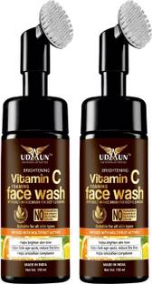Udaun Vitamin C Foaming with Built-In Face Brush for deep cleansing  Face Wash