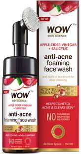 WOW SKIN SCIENCE Apple Cider Vinegar Foaming  - No Parabens, Sulphate Face Wash