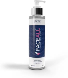 GlowbyNJK Faceall Facewash for Men, Women Suitable for Oily, Dry, Normal, Sensitive Skin. 100% Vegan Properties deeply cleanse, remove blackheads, unclog pores, fight acne with Hydration Face Wash