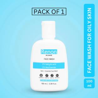 Renon 2% Salicylic Acid And 2 % Niacinamide Suphate And Paraben Free Facewash | Neem And Aloe Vera Extract |Oily Skin Face Wash