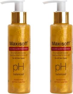 Maxisoft Golden Glow Face | Regain your Glow with Green Tea, Aloe Face Wash