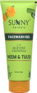 Sunny Herbals  Gel (With Aloevera, Calendula, Neem & Tulsi) Face Wash
