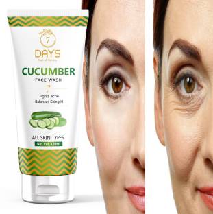 7 Days Cucumber face was for for oily skin and pimples Face Wash
