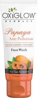 OXYGLOW Papaya Anti-Pollution  Deep Clean Pores and glow Face Wash