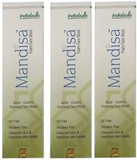 MANDISA OILY TO NORMAL SKIN FOAM FACE WASH 100ML-(PACK OF 3) Face Wash