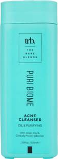 THE RARE BLENDS Puri Biome Acne Cleanser/With Green Clay & Clinically Proven Seboclear Face Wash