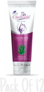 smartway wellness CLINFRESH FACEWASH | SKIN FAIRNESS | PACK OF 12*75GMS Face Wash