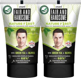 FAIR AND HANDSOME Nature First Radiance Combo For Men |  | 100 GM | Pack of 2 Face Wash