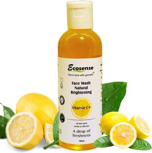Ecosense Vitamin C+ Facewash with Lemon & Orange Extracts for All Skin Types | Brightens Skin Tone | Unisex Formula for Men and Women Face Wash