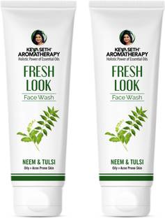 KEYA SETH AROMATHERAPY Fresh Look Neem  - Acne & Oil Control Ultra Purifying Enriched with Neem & Tulsi for All Skin Type, 100ml (Pack of 2) Face Wash