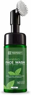 Teepzeey Tea Tree Foaming  With Tea Tree With Built-in Deep Cleansing Brush For Men & Women - With Aloe Vera & Neem Extracts, Reduces Acne & Pimples, Controls Excess Oil  (Pack Of 1) Face Wash