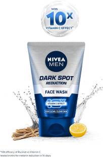 Nivea Men Dark Spot Reduction with 10X Vitamin C Effect, Licorice Cleanser for All Skin Face Wash