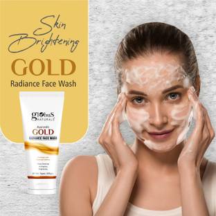 Globus Naturals Gold Radiance Anti Ageing & Brightening  Enriched With Saffron, Rose Face Wash