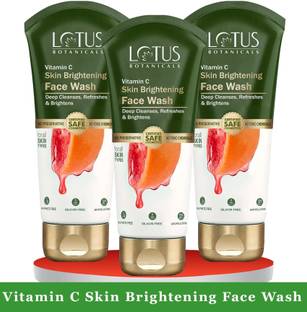 Lotus Botanicals Vitamin C Skin Brightening  ( Pack of 3 ) ( 100ml * 3 ) Face Wash