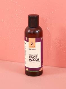Pilgrim Red Vine  Cleanser for Anti Ageing | De-Pigmentation | Dark Spots Removal |Dry, Oily Combination Skin |Men and Women | 100ml Face Wash