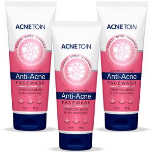 Leeford Anti-Acne with Charcoal Beads for Deep Cleanse | Fights & Prevents Acne Face Wash