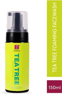 Zobha Tea Tree Foaming  with Tea Tree Oil, Neem & Clove Oil for Acne-Free Skin Face Wash