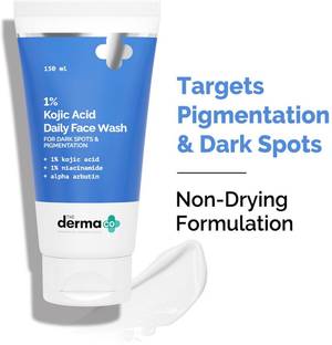 The Derma Co 1% Kojic Acid with Niacinamide & Alpha Arbutin For Dark Spots, Blemishes & Pigmentation  Face Wash