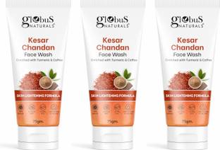 Globus Naturals Kesar Chandan Skin Lightening & Tan Removal Face Wash