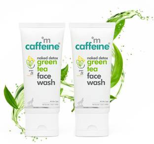 mCaffeine Green Tea Vitamin C Face wash for Men & Women, Reduce Acne, Glowing Skin Face Wash