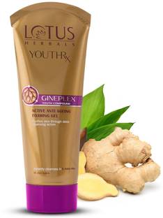 LOTUS HERBALS YouthRx Active Anti Ageing Foaming Gel  | With Jojoba, Ginseng & Ginger Face Wash
