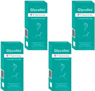 FLORENTHA GLYCOLITE FACEWASH ENRICHED WITH AHA & BHA FOR CLEAN & SOFT SKIN PACK OF 60ml x 4 Face Wash