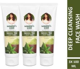 The Soumi's Can Product GREEN TEA (PACK OF 3) Face Wash