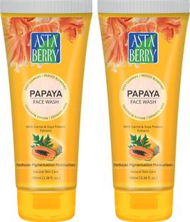 ASTABERRY Papaya - (Pack of 2) 2*100ml Face Wash