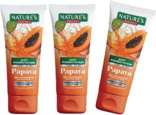 Nature's Essence De - Pigmentation For Women infused with Saffron reduces Spot Instant Brightening 50g Each Gel Papaya Face Wash